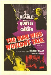   WHO WOULDNT TALK 1958 Zsa Zsa Gabor Anna Neagle British Suspense Film