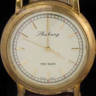 Vintage Noble Classic Mens Copper Antique Hand Mechanical Wrist Watch 