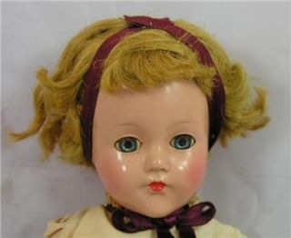 Vintage Effanbee Anne Shirley Composition Doll Blue Eyes Restoration 