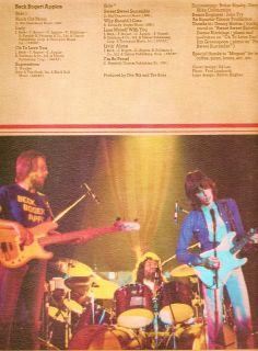 LP Beck Bogert Appice 1973 Epic Quad Near Mint Quadraphonic