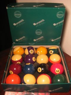 Aramith Belgian Billiard Pool Table Balls Complete Box Set