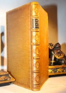 1770 RARE Antique Books Beautiful Collection Leather Vellum Library 