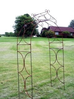 Solid Metal Arch Wrought Iron Lincolns Arbor Trellis