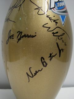 Gold Bowling Pin Signed by Greatest Bowlers Must See