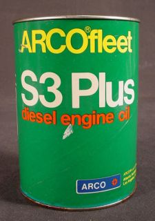 ARCO FLEET S3 PLUS COMPOSITE QUART DIESEL OIL CAN