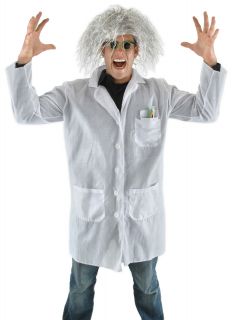 Mad Scientist Crazy Zany Professor Costume Kit Glasses Wig Adult Mens 