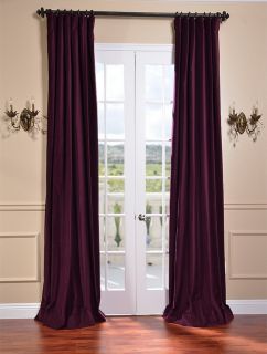 majestic plum vintage cotton velvet curtains drapes luxurious 