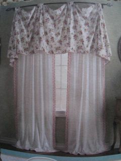 Vintage Chic Campbell Window Curtain Valance Shabby Chic Curtain
