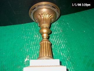 Antique 1800s Astral Solar Argand Brass Oil Lamp Electrified Hubbell 