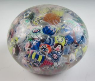 Antique Scramble Glass Paperweight American New England Glass Company 