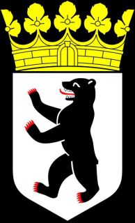 The official coat of arms of the City of Berlin in Germany, an 