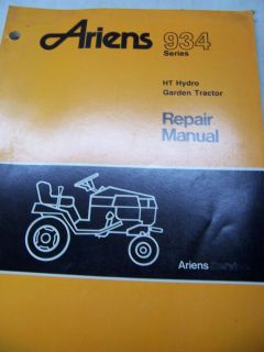 Ariens Parts Manual for 934 Series Tractors