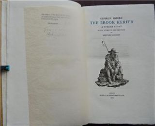 GEORGE MOORE, STEPHEN GOODEN, SIGNED LIMITED EDITION. THE BROOK KERITH 