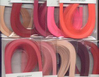 Lake City Quilling Paper All 10 Color Red Pink 1 16 WD