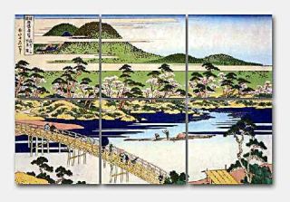 Hokusai Arashiyama Ceramic Mural Backsplash Kitchen 13x9 In
