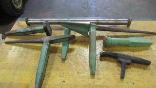 Set of 6 Blacksmith Tinsmith Metal Working Forming Tools Anvils