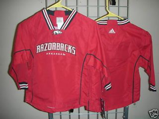 Arkansas Razorbacks Adidas Kids Pullover Jacket Sz 4