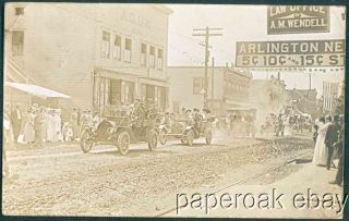 1911 Arlington Washington Downtown Real Photo Postcard