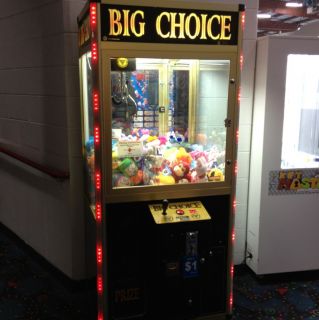 2011 Betson Big Choice Crane Claw Arcade Machine