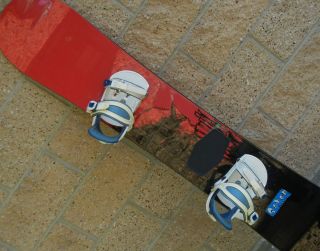 burton seven snowboard 154 cm bindings mens freestyle twin tip