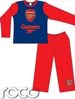 Pyjamas Jungen Kleinkind Offiziell Arsenal Schlafanzug Rot Blau 