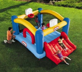   Inflatable Sports Theme Bounce House Bouncer Slide Little Tikes