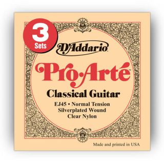 Addario Pro Arte EJ45 Classical Guitar Strings 3 Pack