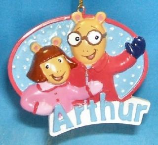 Arthur and DW PBS Christmas Tree Ornament New Holiday Decoration