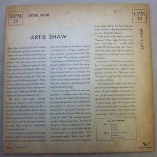 artie shaw four star favorites rca lpm 30 us 1952