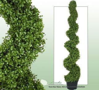 one pre potted 6 artificial boxwood topiary tree outdoor plant