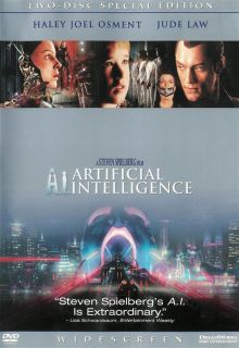 Artificial Intelligence Special Edition 2 Disc DVD 667068956726 