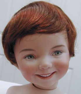 Baby Style Doll Wig Auburn 15 16 Short Straight Hair for Baby Toddler 