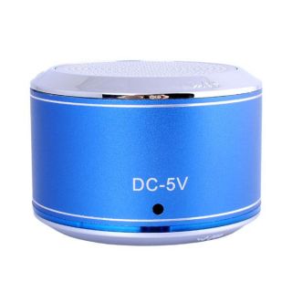 Blue Portable Wireless Bluetooth Stereo Rechargeable Speaker for PC 