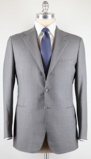 New $5850 Cesare Attolini Gray Suit 44 54