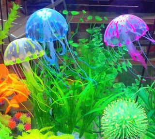   Glowing Effect Vivid Jellyfish for Aquarium Fish Tank Garden Pool