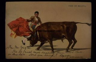 Bull Postcard 1903 Bordeaux St Jean Aquitaine Gironde French France 
