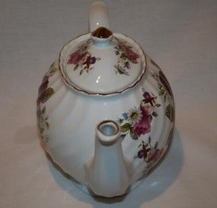 722 arthur wood staffordshire rose wildflowers teapot