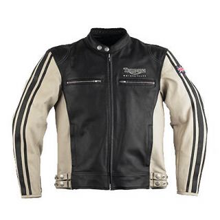 Triumph Ashford Leather Motorcycle Jacket 42 44 46 48