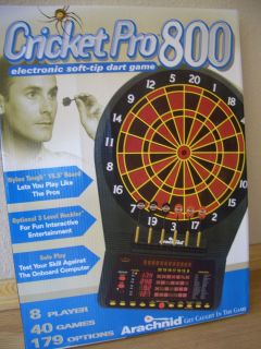 Arachnid Cricket Pro 800 Electronic Soft Tip Dart Board
