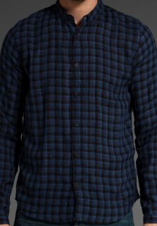 Nudie Jeans Arvid Japan Double Check Woven in Blue Sz M