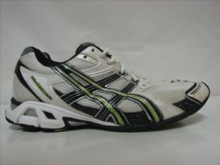 Asics Gel Antares 2 White Bright Lime Green Running Shoes Mens Size 9 