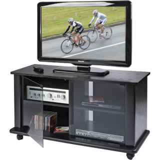 Elite Black Glass 47 inch Flat Panel TV HDTV Stand