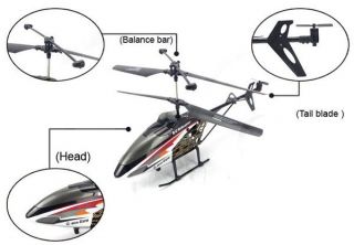 604 w 3 5CH R C Remote Control Gyro LED Camera Helicopter Controlled 