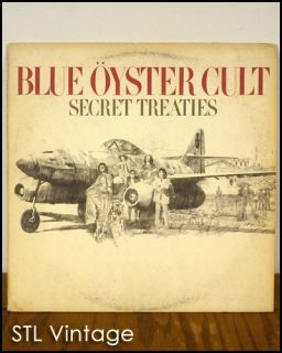 Orig Press Blue Oyster Cult Secret Treaties LP Record Columbia Clean 