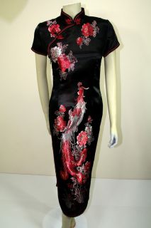 Asian Chinese Traditional Woman Long Silk Dress Qipao