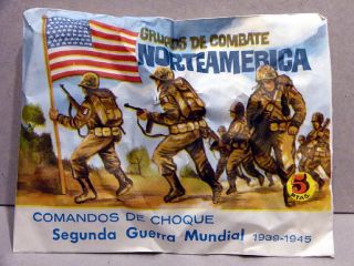 Montaplex Sobre Grupos de Combate Norteamerica 2ª GM Soldaditos Años 