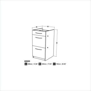   Embassy Wood File Storage Full Size Filing Cabinet Fully Assembled