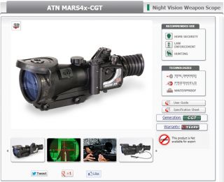 ATN Mars4x CGT Night Vision Weapon Scope *$200 Mail in Rebate