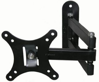 Articulating Arm LCD LED Monitor TV Wall Mount 14 18 19 22 23 24 Black 