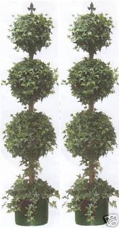 Artificial Ivy Ball Topiary Tree 6 Plant Arrangement